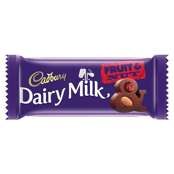 Cadbury Dairy Milk Fruit &amp; Nut Chocolate Bar, 80 gm, Pack of 1