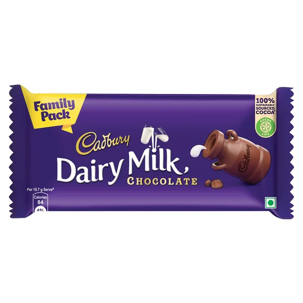 Cadbury Dairy Milk Chocolate, 126 gm, Pack of 1
