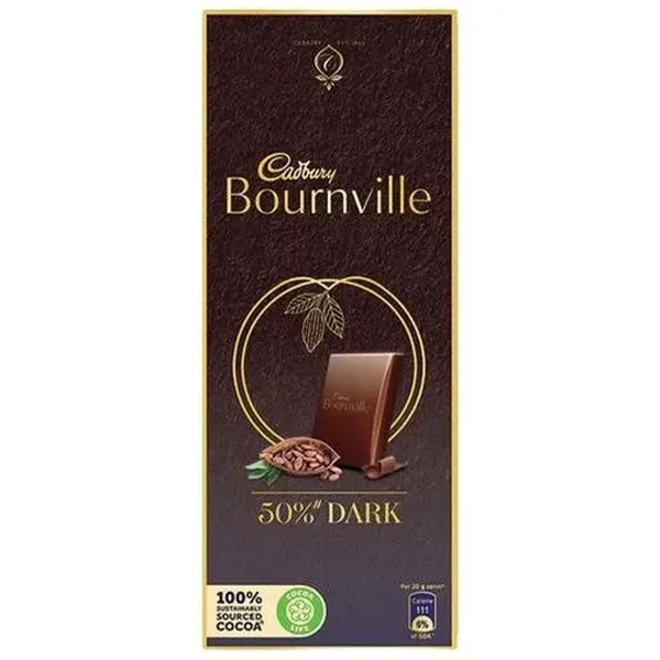 Cadbury Bournville Rich Cocoa 50% Dark Chocolate Bar, 80 gm