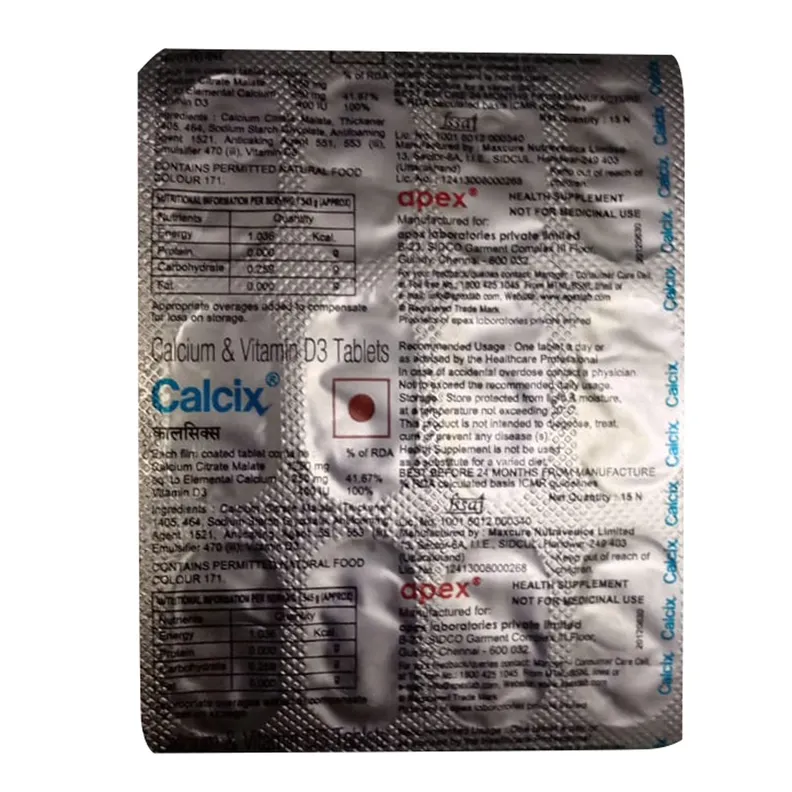 Buy Calcix Tablet online | Uses, Side Effects, Price and substitutes ...