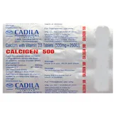 Calcigen 500 Tablet 15's, Pack of 15