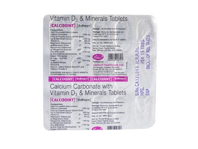 CALCIJOINT TABLET 15'S, Pack of 15 TabletS