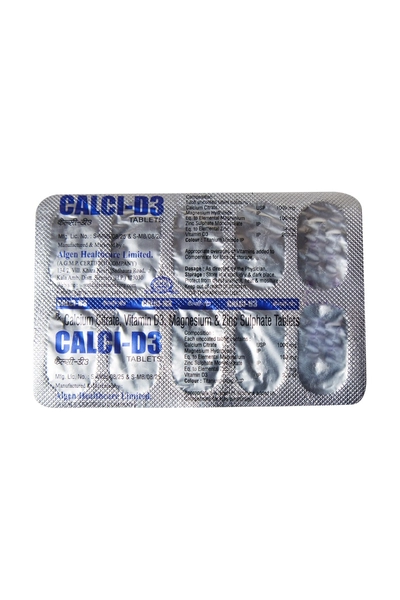 Calci D3 Tablet 10's, Pack of 10 TABLETS