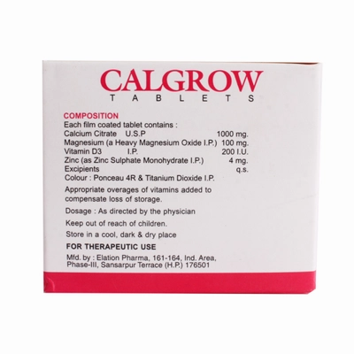 Calgrow Tablet 10's, Pack of 10 TABLETS