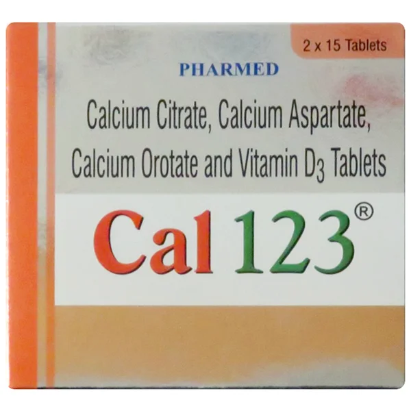 Cal 123 Tablet 15's, Pack of 15 TABLETS