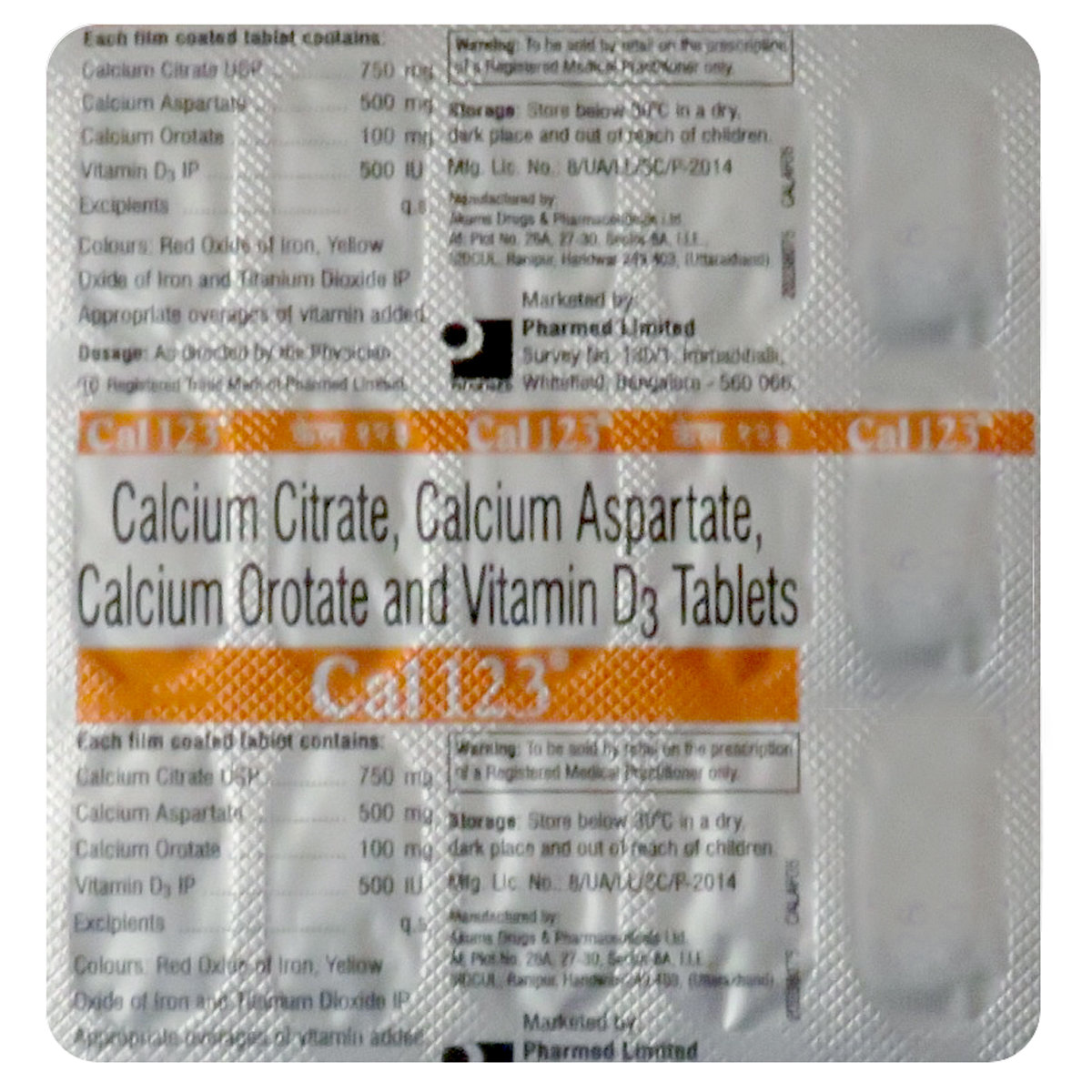 Cal 123 Tablet 15's, Pack of 15 TABLETS Cal 123 Tablet 15's, Pack of 15 TABLETS
