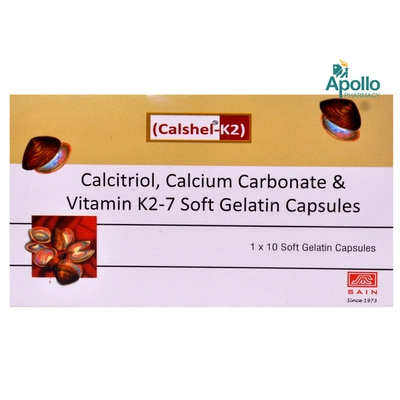 Calshel-K2 Capsule 10's, Pack of 10 CapsuleS