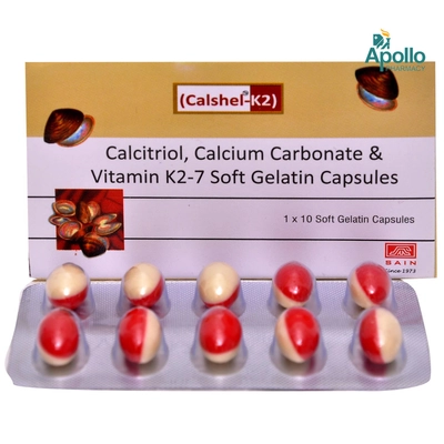 Calshel-K2 Capsule 10's, Pack of 10 CapsuleS