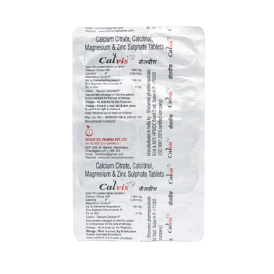 CALVIS TABLET 10'S , Pack of 10 TabletS