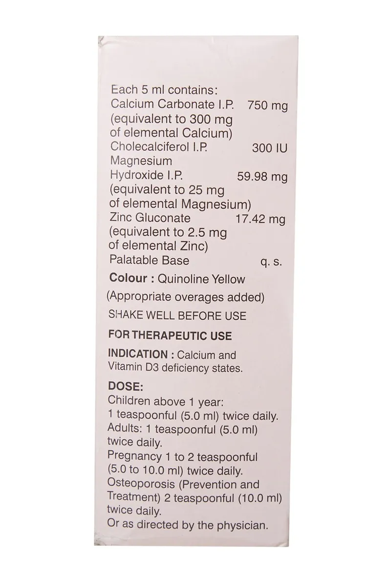 Buy Calcinol D Suspension online | Uses, Side Effects, Price and ...