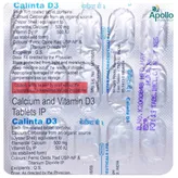 Calinta D3 Tablet 15's, Pack of 15 TABLETS