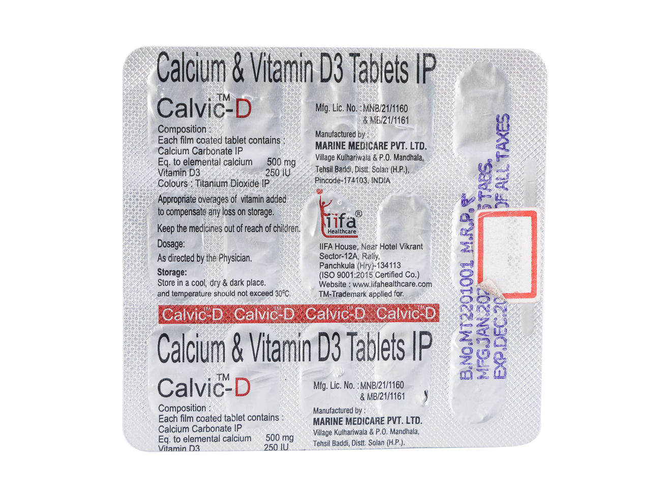 Calvic D Tablet 15's, Pack of 15 TABLETS