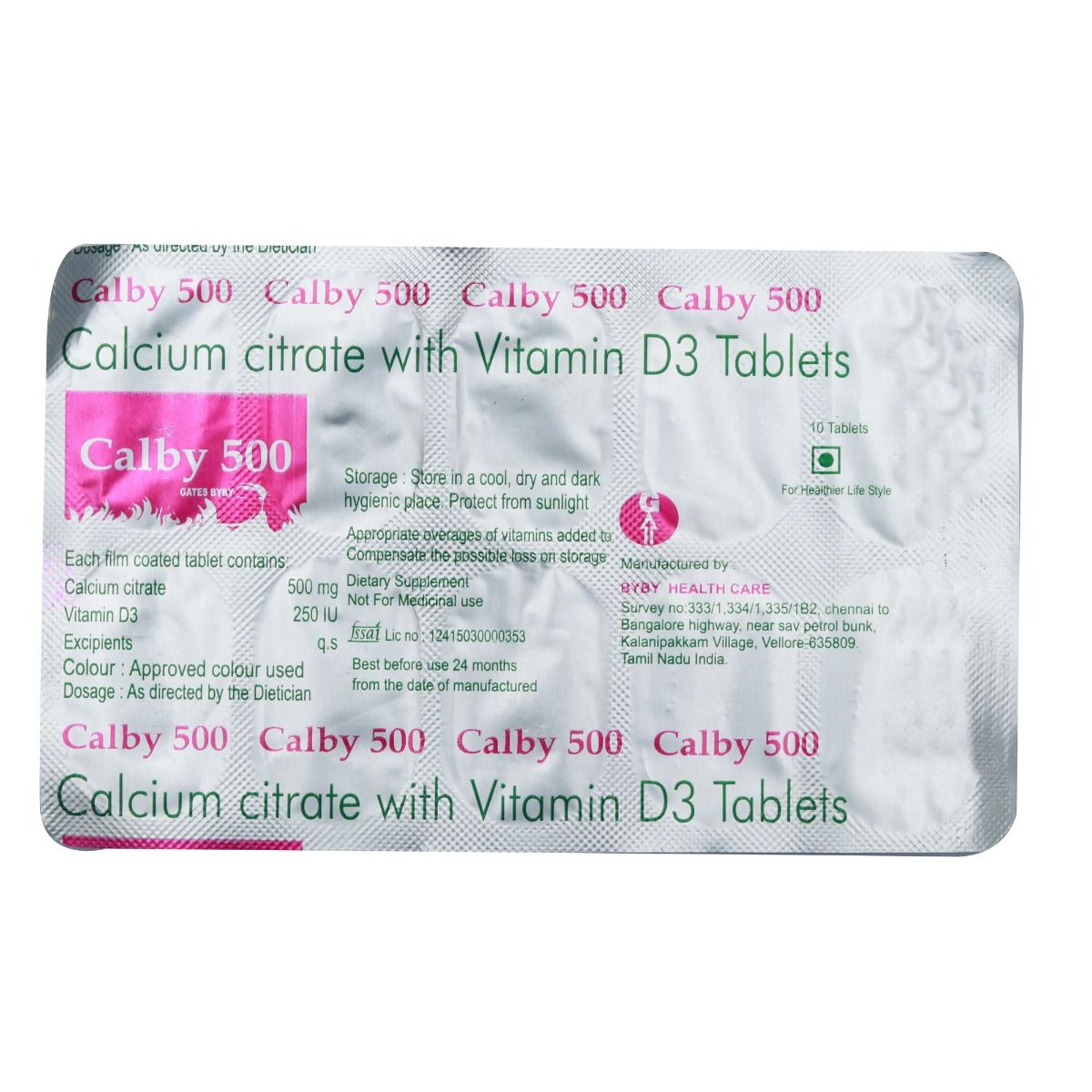 Buy Calby 500 mg Tablet 10's Online