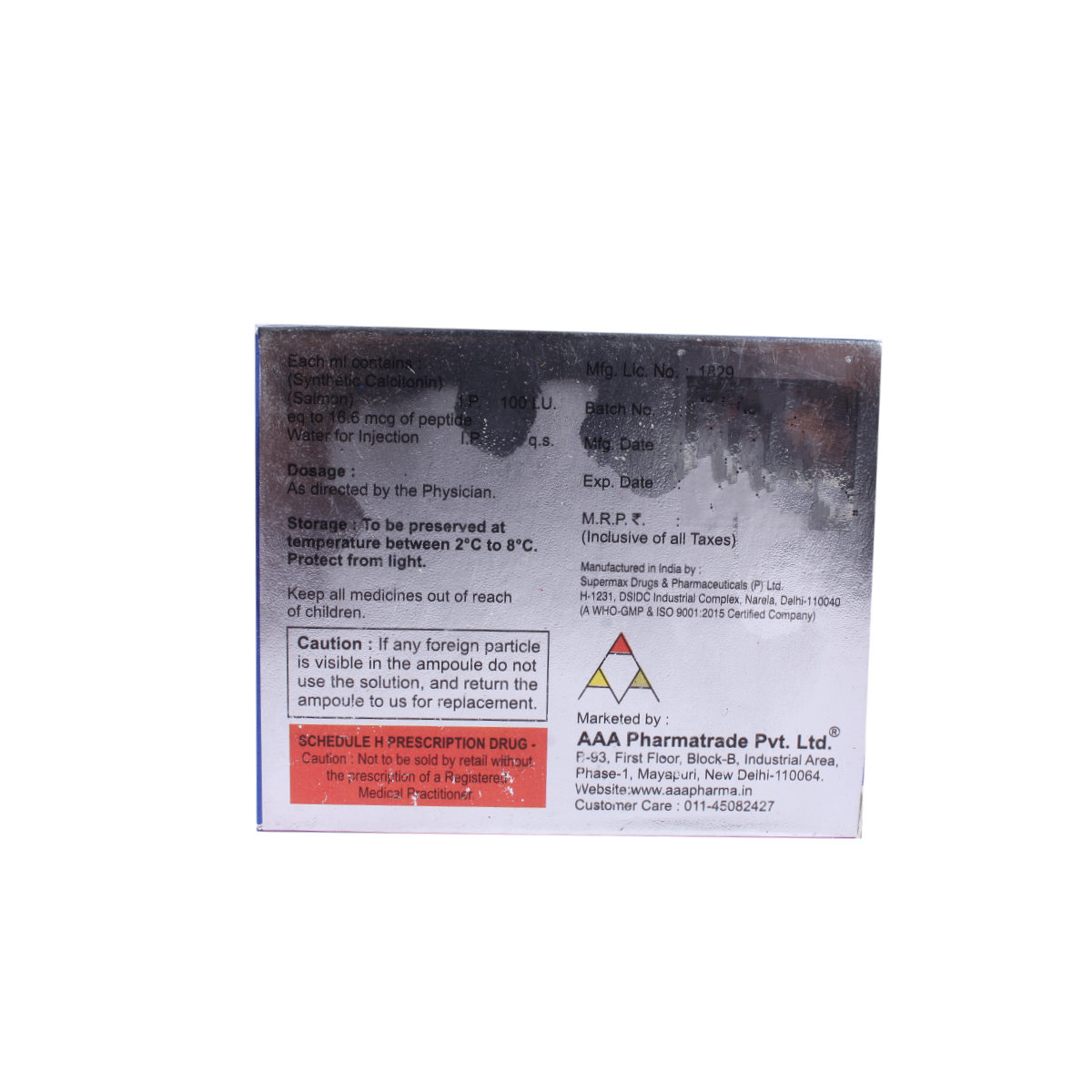 Calcito-S 100IU Injection 1 ml, Pack of 1 Injection Calcito-S 100IU Injection 1 ml, Pack of 1 Injection