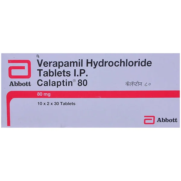 Calaptin 80 Tablet 30's, Pack of 30 TABLETS