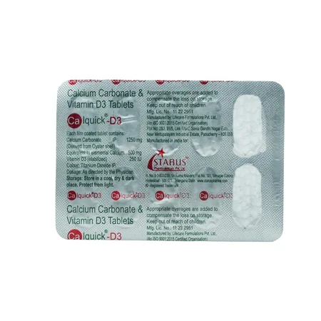 Calquick-D3 Tablet 10's