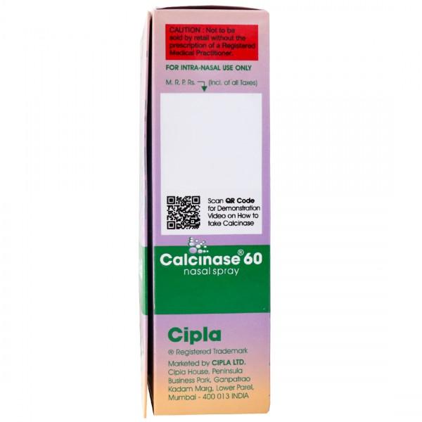 Calcinase 60 Nasal Spray 60 mdi, Pack of 1 Nasal Spray Calcinase 60 Nasal Spray 60 mdi, Pack of 1 Nasal Spray