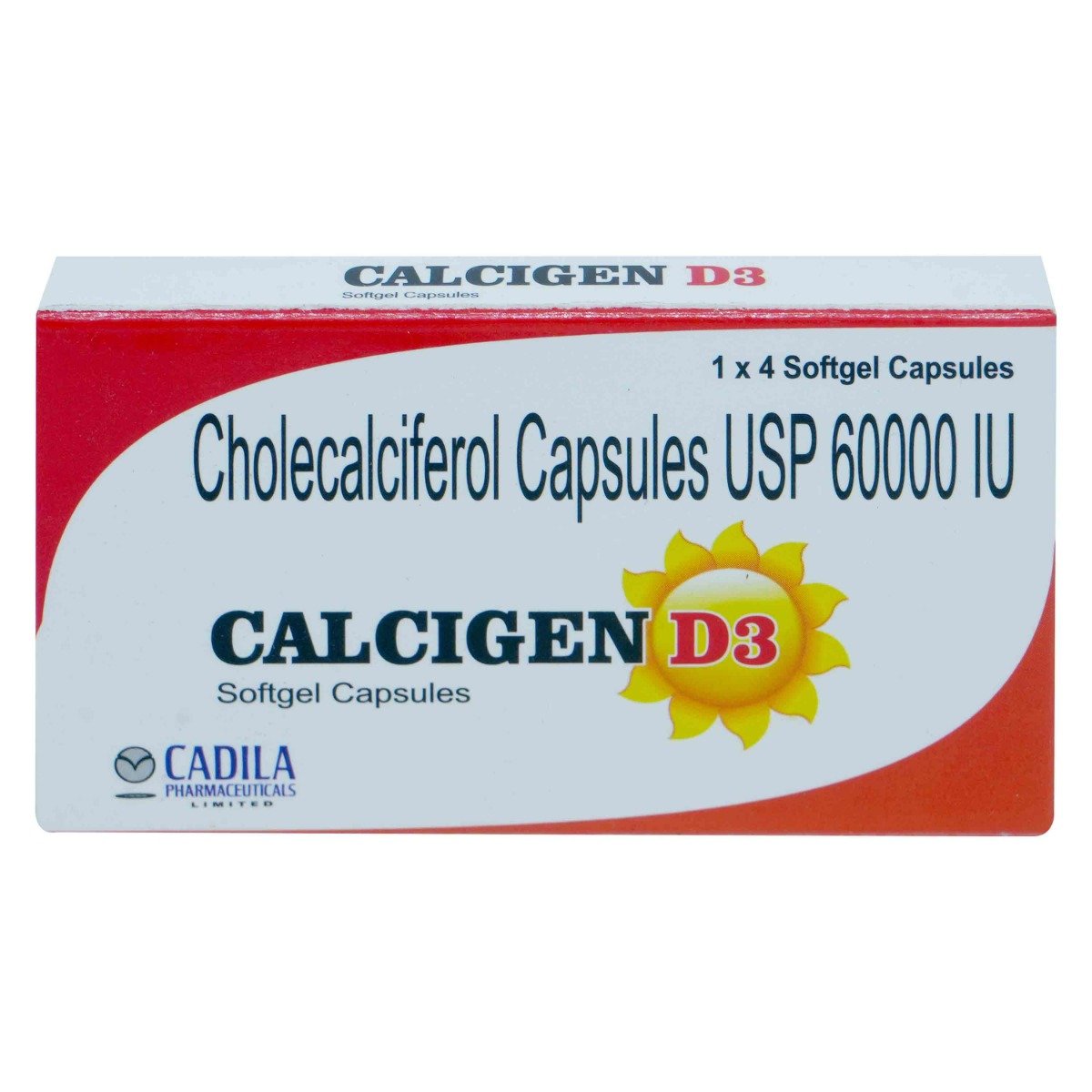 Calcigen D3 Softgel Capsule 4's, Pack of 4 CAPSULES Calcigen D3 Softgel Capsule 4's, Pack of 4 CAPSULES