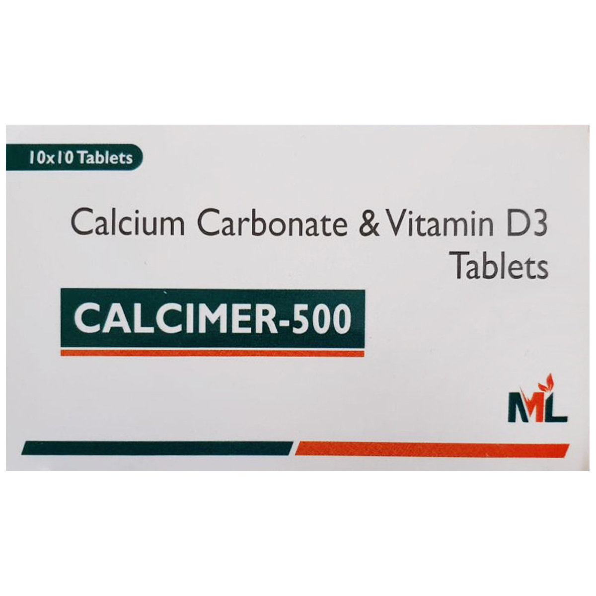 Calcimer-500 Tablet 10's, Pack of 10 Calcimer-500 Tablet 10's, Pack of 10