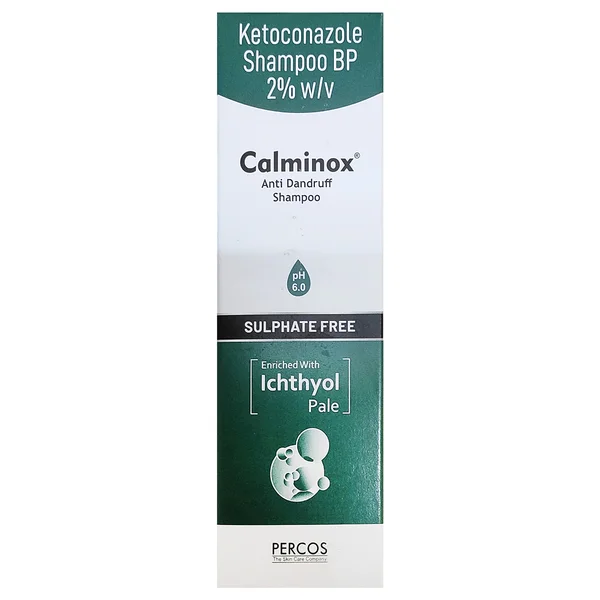 Calminox Anti-Dandruff Ketoconazole 2%w/v Shampoo, 100 ml