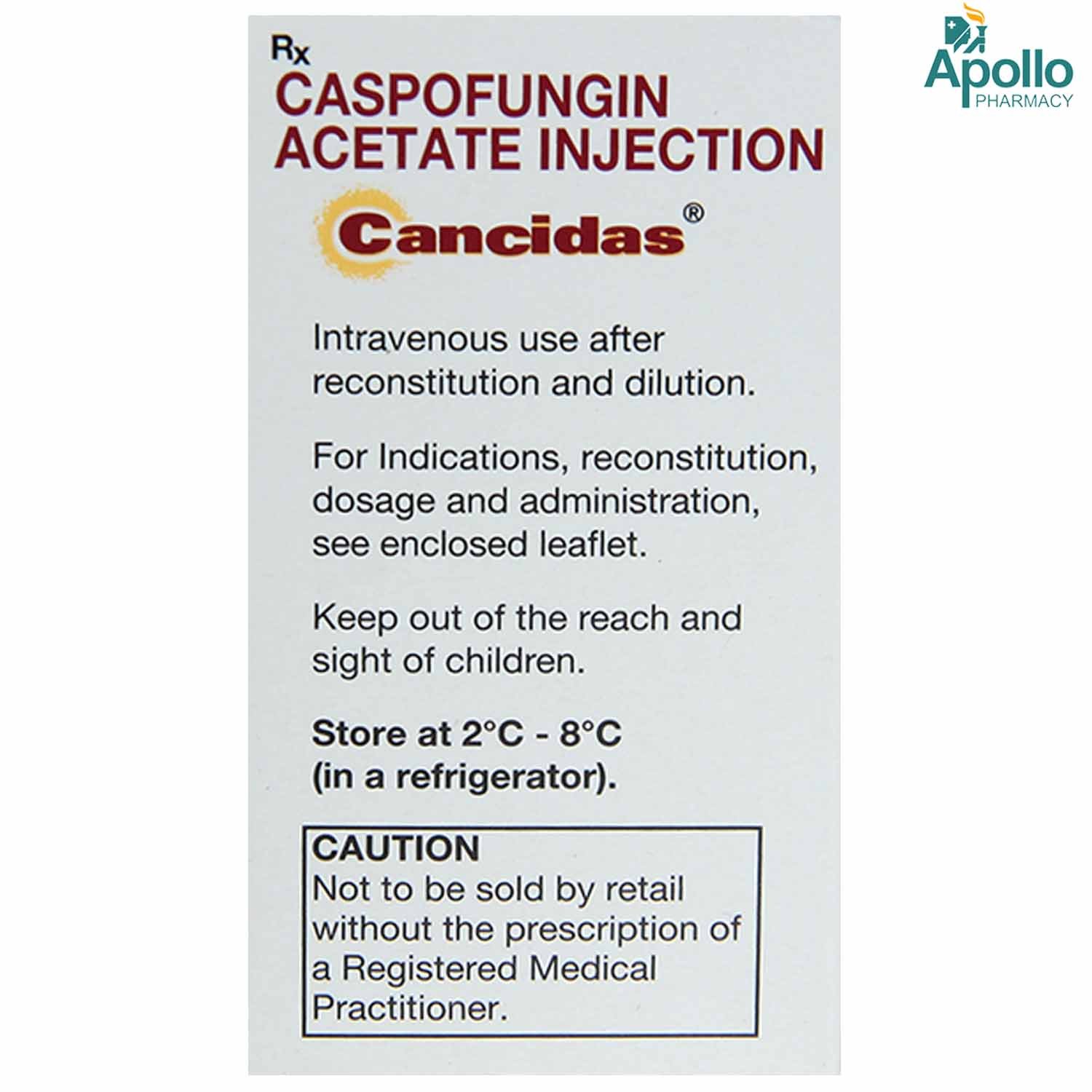 Cancidas 70 Injection 10 ml, Pack of 1 INJECTION Cancidas 70 Injection 10 ml, Pack of 1 INJECTION