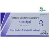 Candifem Vaginal Tablet 6's, Pack of 6 TabletS