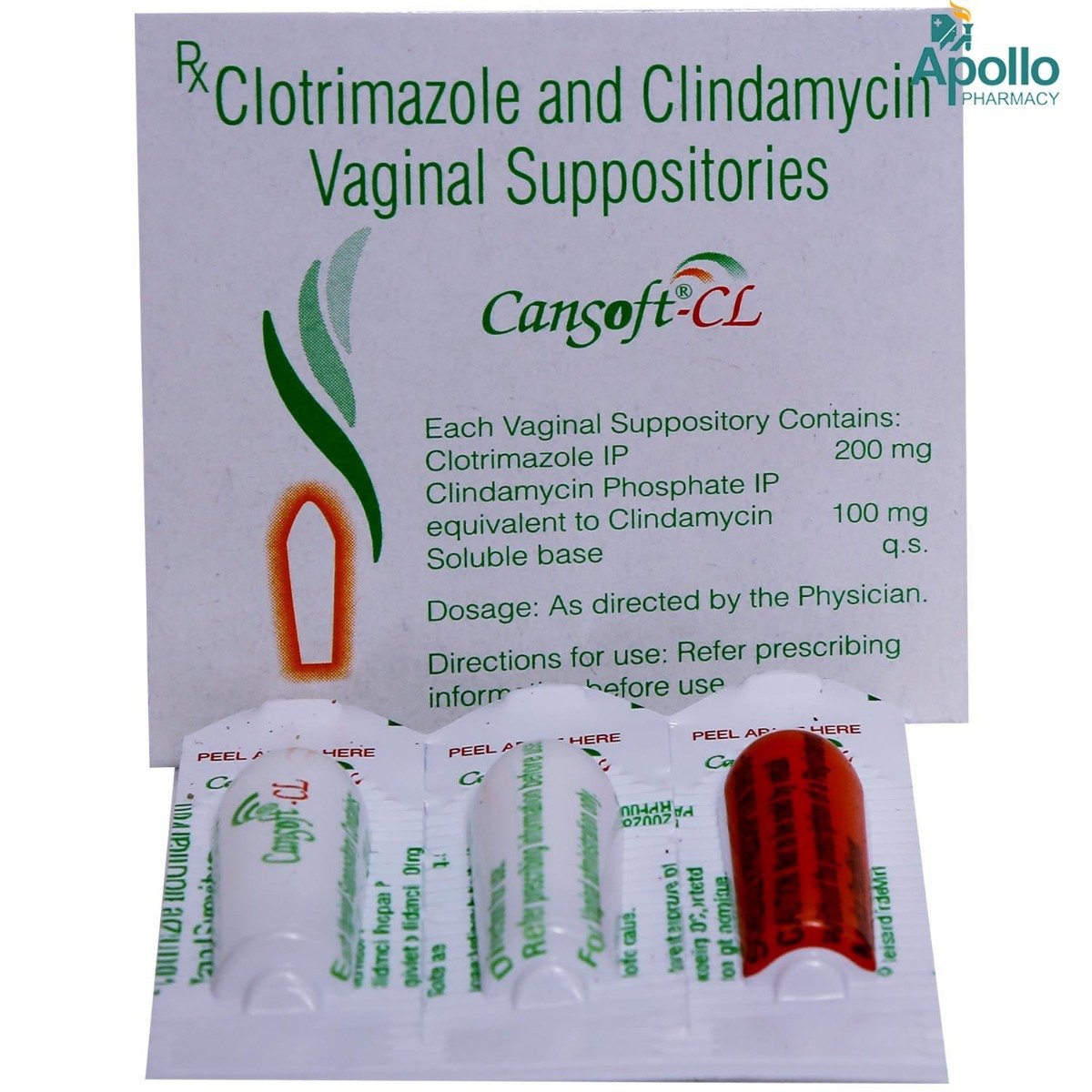 Cansoft-CL Vaginal Suppository 3's, Pack of 3 SuppositoryS Cansoft-CL Vaginal Suppository 3's, Pack of 3 SuppositoryS
