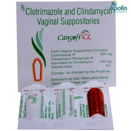 Buy Cansoft-CL Vaginal Suppository online | Uses, Side Effects, Price ...