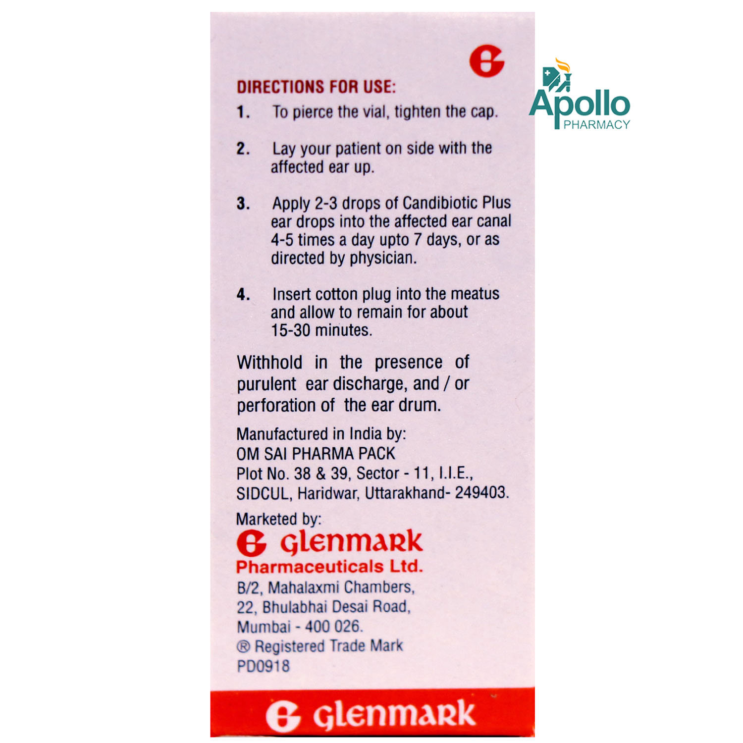 Candibiotic Plus Ear Drops 5 ml, Pack of 1 Ear Drops Candibiotic Plus Ear Drops 5 ml, Pack of 1 Ear Drops