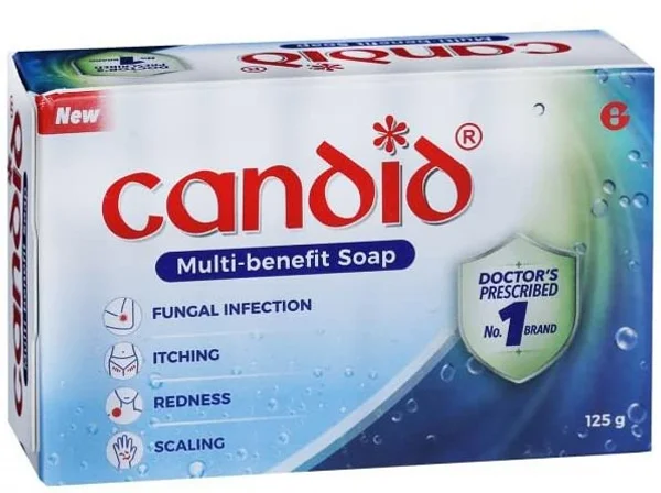 Candid New Multi-Benefit Soap 125 gm|For Fungal Infections|Skin Itching & Redness