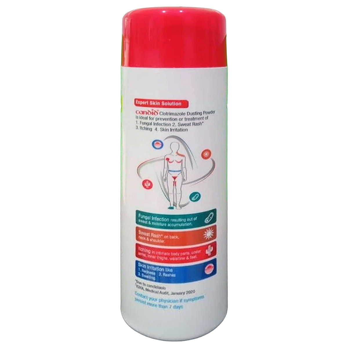 Candid Dusting Powder 250 gm, Pack of 1 Candid Dusting Powder 250 gm, Pack of 1