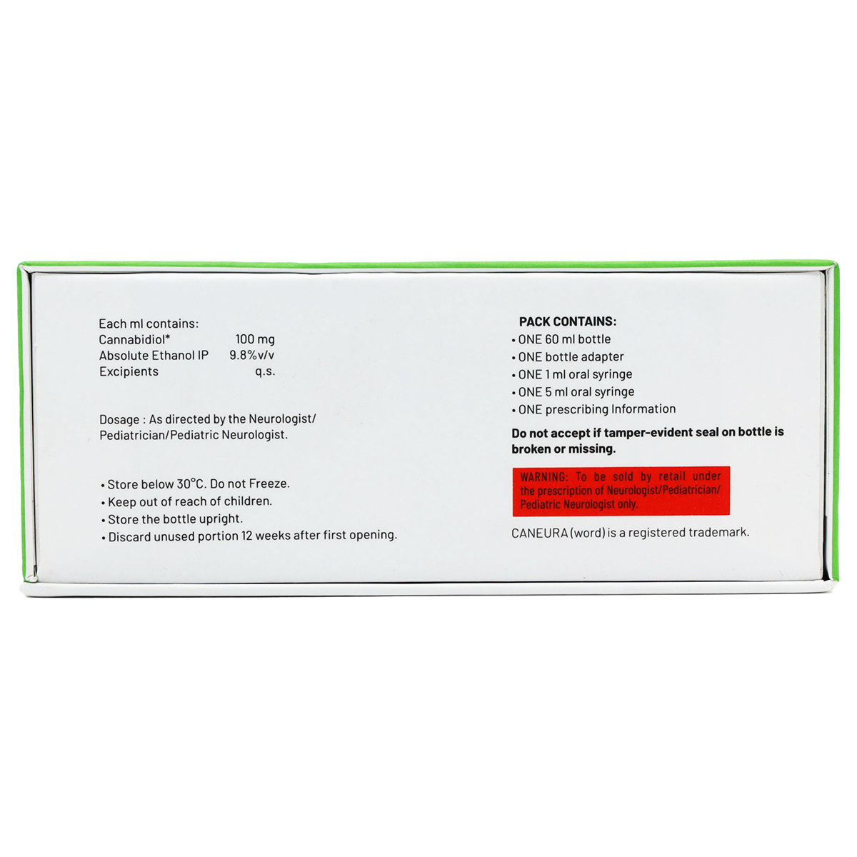 Caneura Strawberry Flavour Oral Solution 60 ml, Pack of 1 Oral Solution Caneura Strawberry Flavour Oral Solution 60 ml, Pack of 1 Oral Solution