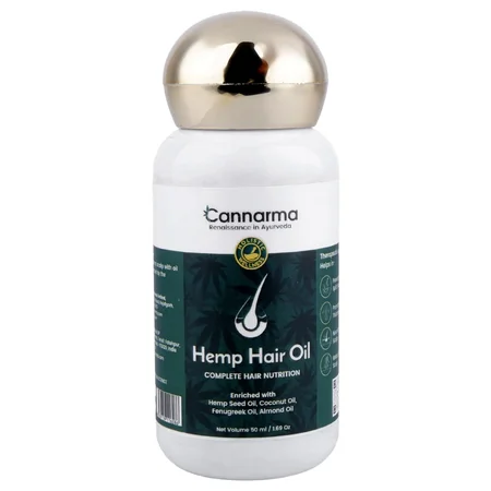 Cannarma Hemp Hair Oil 50 ml| With Coconut & Almond | Omega 3 & 6, Vitamin E | For Nourishes, Moisturizes & Hydrates Hair