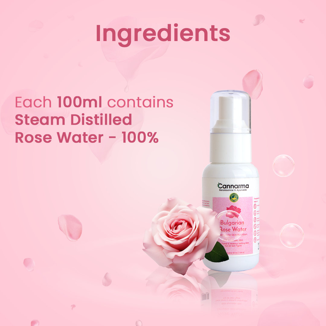 Cannarma Bulgarian Rose Water, 50 ml, Pack of 1 Cannarma Bulgarian Rose Water, 50 ml, Pack of 1