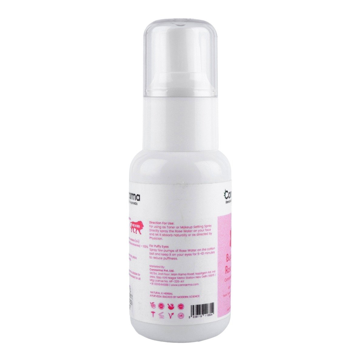 Cannarma Bulgarian Rose Water, 50 ml, Pack of 1 Cannarma Bulgarian Rose Water, 50 ml, Pack of 1