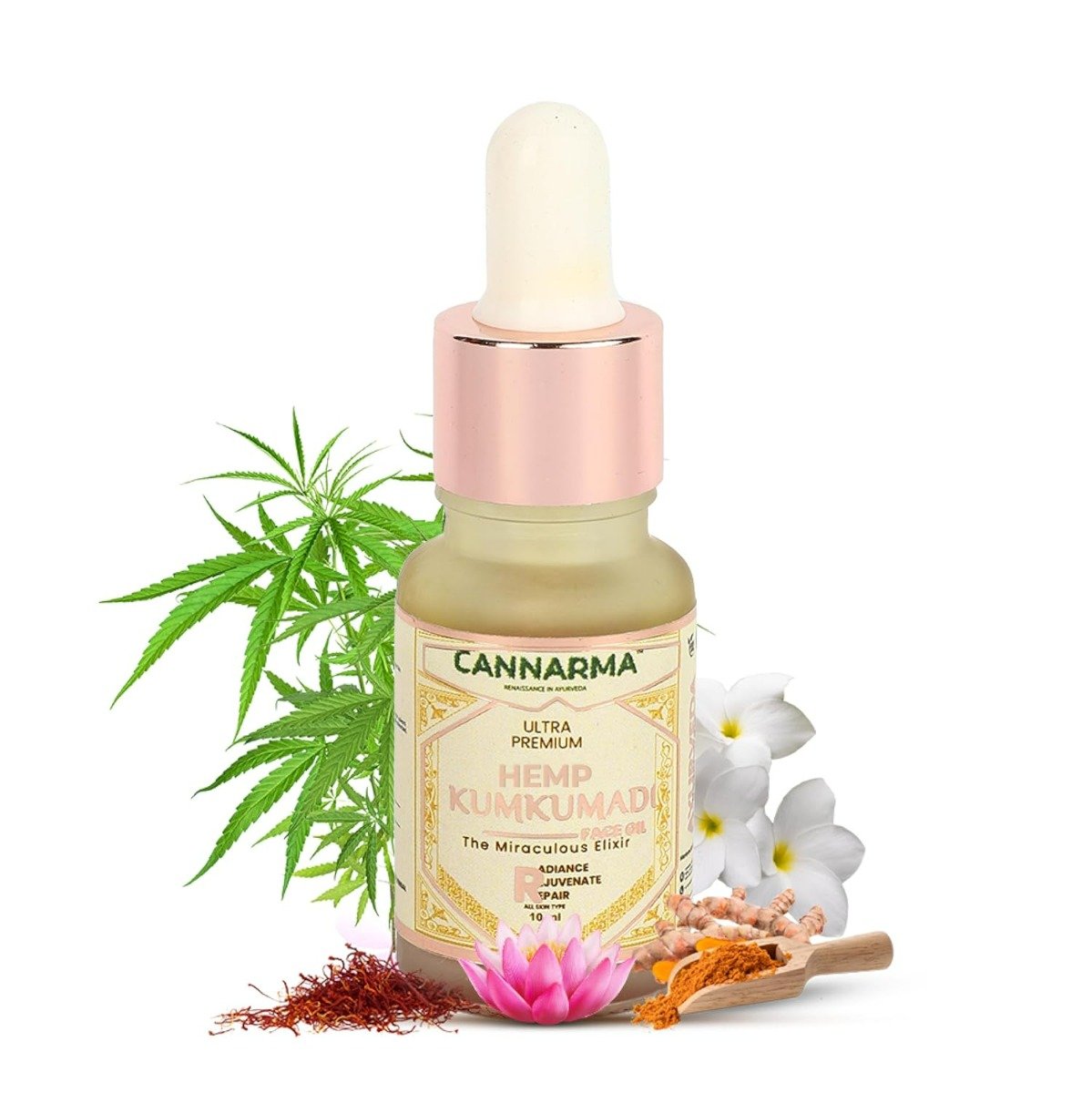 Cannarma Ultra Premium Hemp Kumkumadi Face Oil, 10 ml, Pack of 1 Cannarma Ultra Premium Hemp Kumkumadi Face Oil, 10 ml, Pack of 1