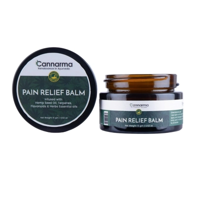 Cannarma Pain Relief Balm Pack Of 2 (15gm + 15gm), Pack of 1