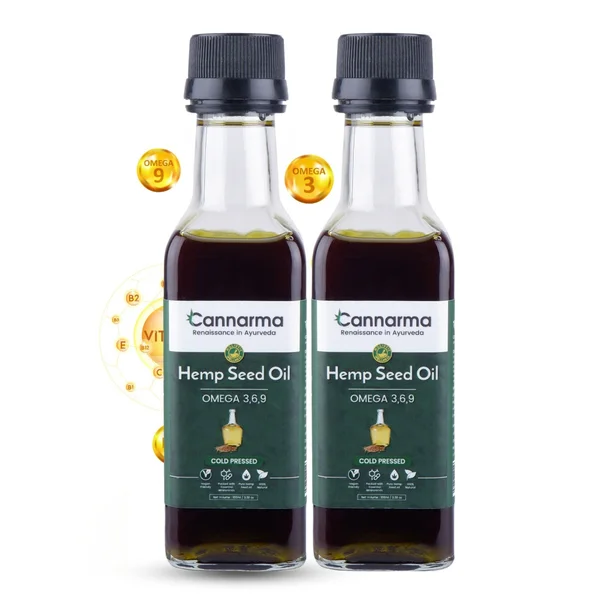 Cannarma Hemp Seed Oil, 200 ml (2x100 ml), Pack of 1