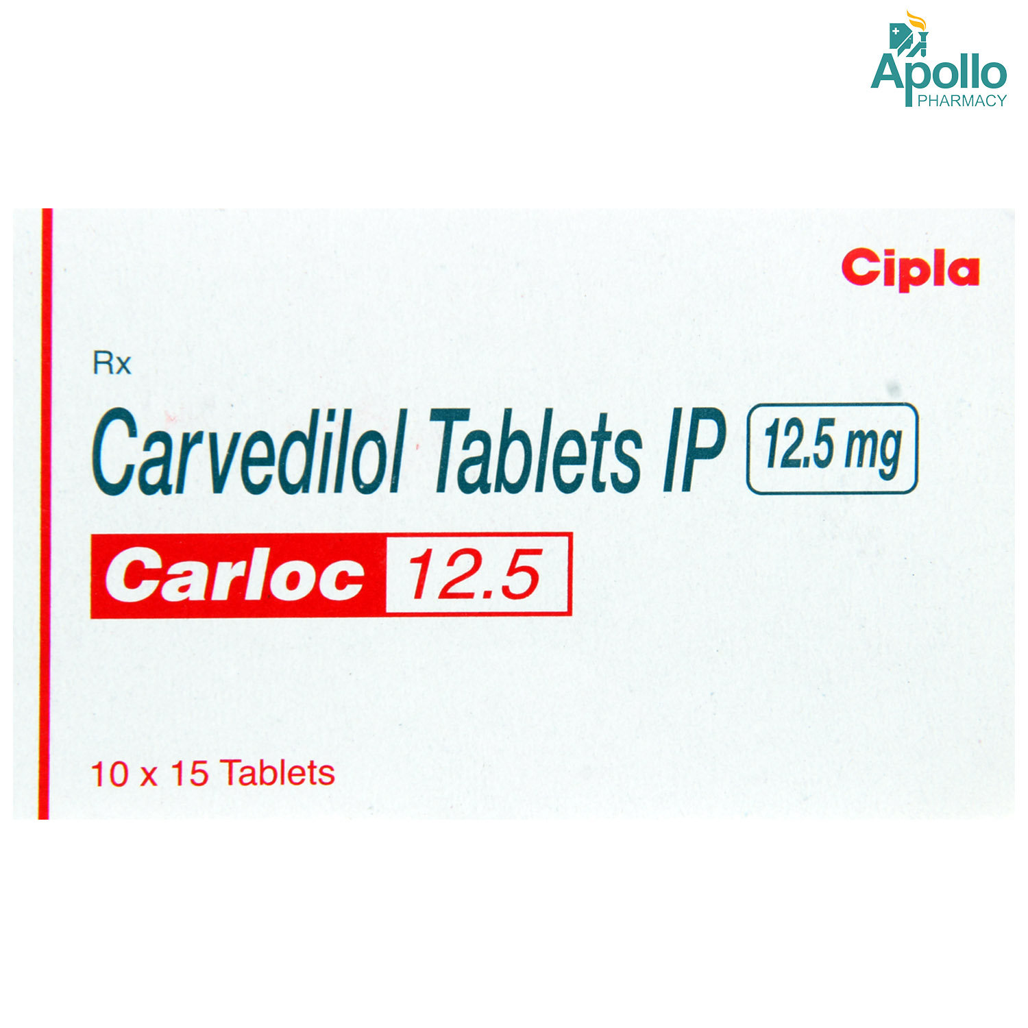 Carloc 12.5 Tablet 15's, Pack of 15 TABLETS Carloc 12.5 Tablet 15's, Pack of 15 TABLETS