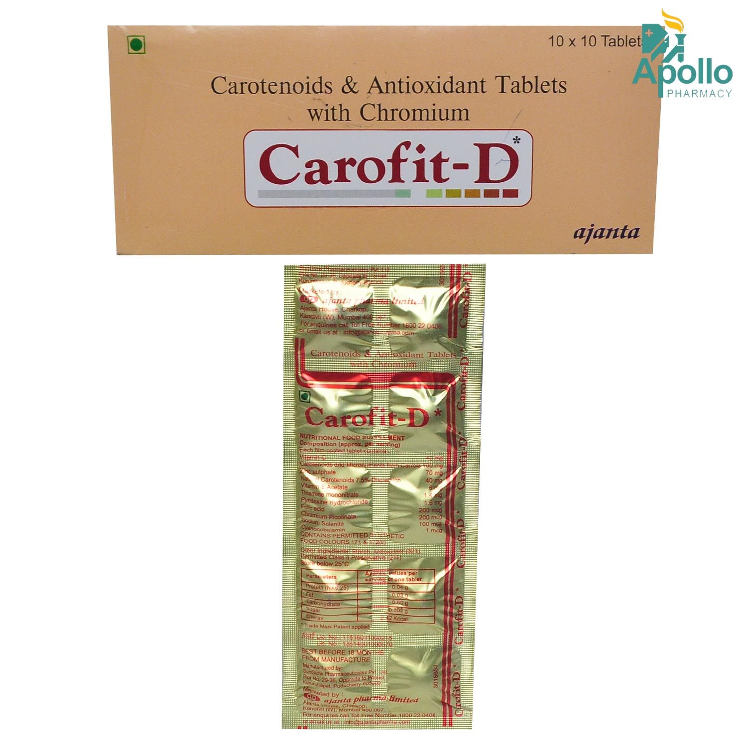 Carofit D Tablet | Uses, Benefits, Price | Apollo Pharmacy