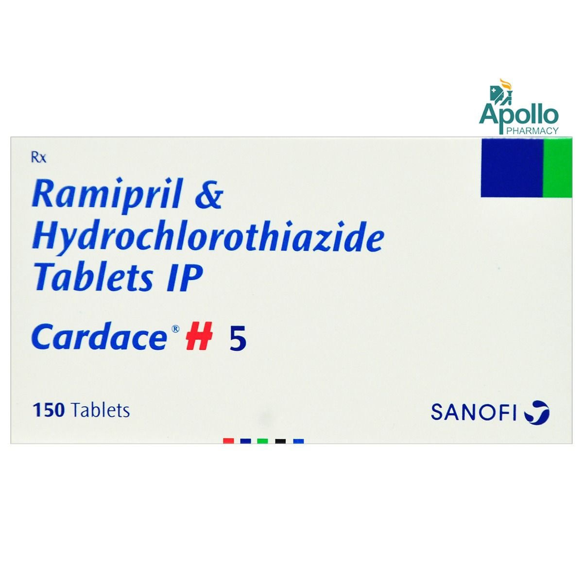 Buy Cardace H 5 Tablet 10's Online