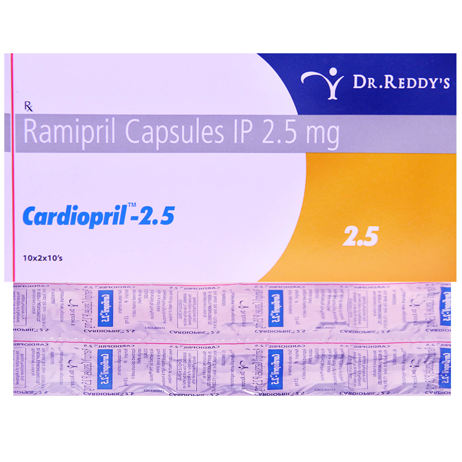 Cardiopril-2.5 Capsule 10's, Pack of 10 CAPSULES Cardiopril-2.5 Capsule 10's, Pack of 10 CAPSULES