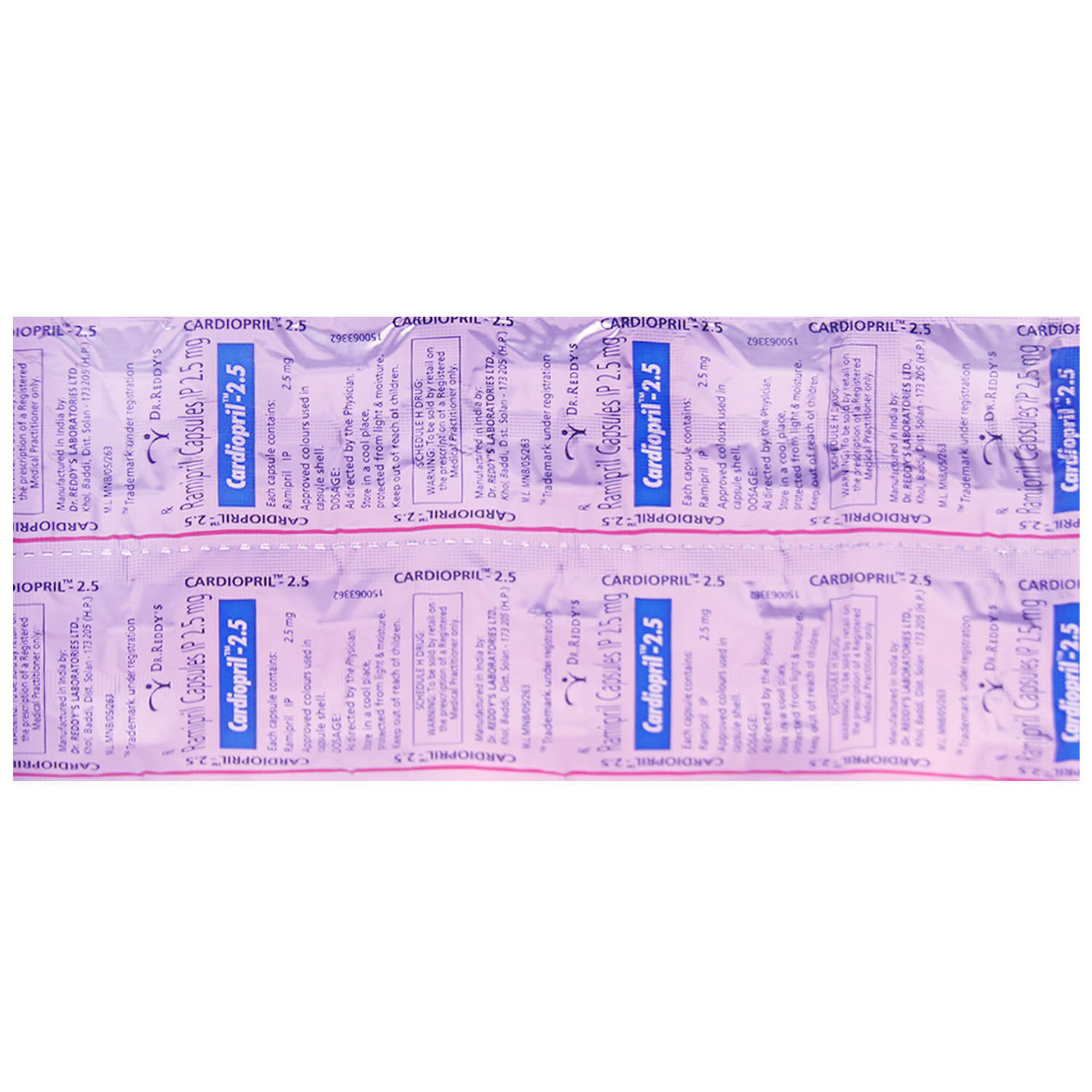 Cardiopril-2.5 Capsule 10's, Pack of 10 CAPSULES Cardiopril-2.5 Capsule 10's, Pack of 10 CAPSULES