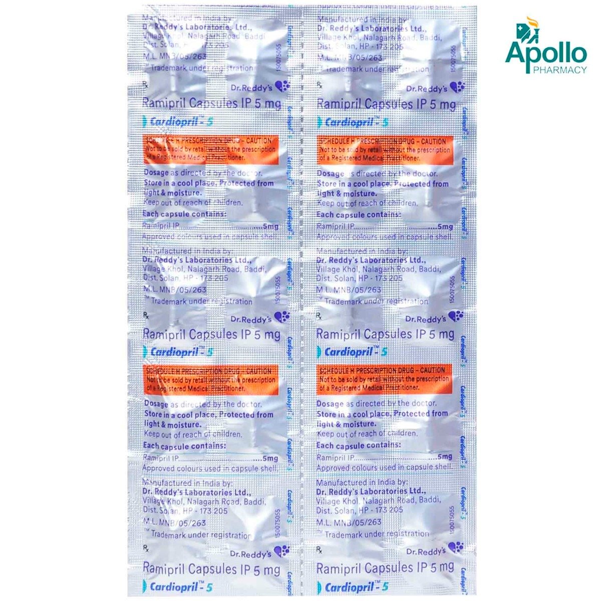 Cardiopril 5 Capsule, Pack of 10 CAPSULES Cardiopril 5 Capsule, Pack of 10 CAPSULES