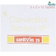 Cardivas 25 Tablet 10's