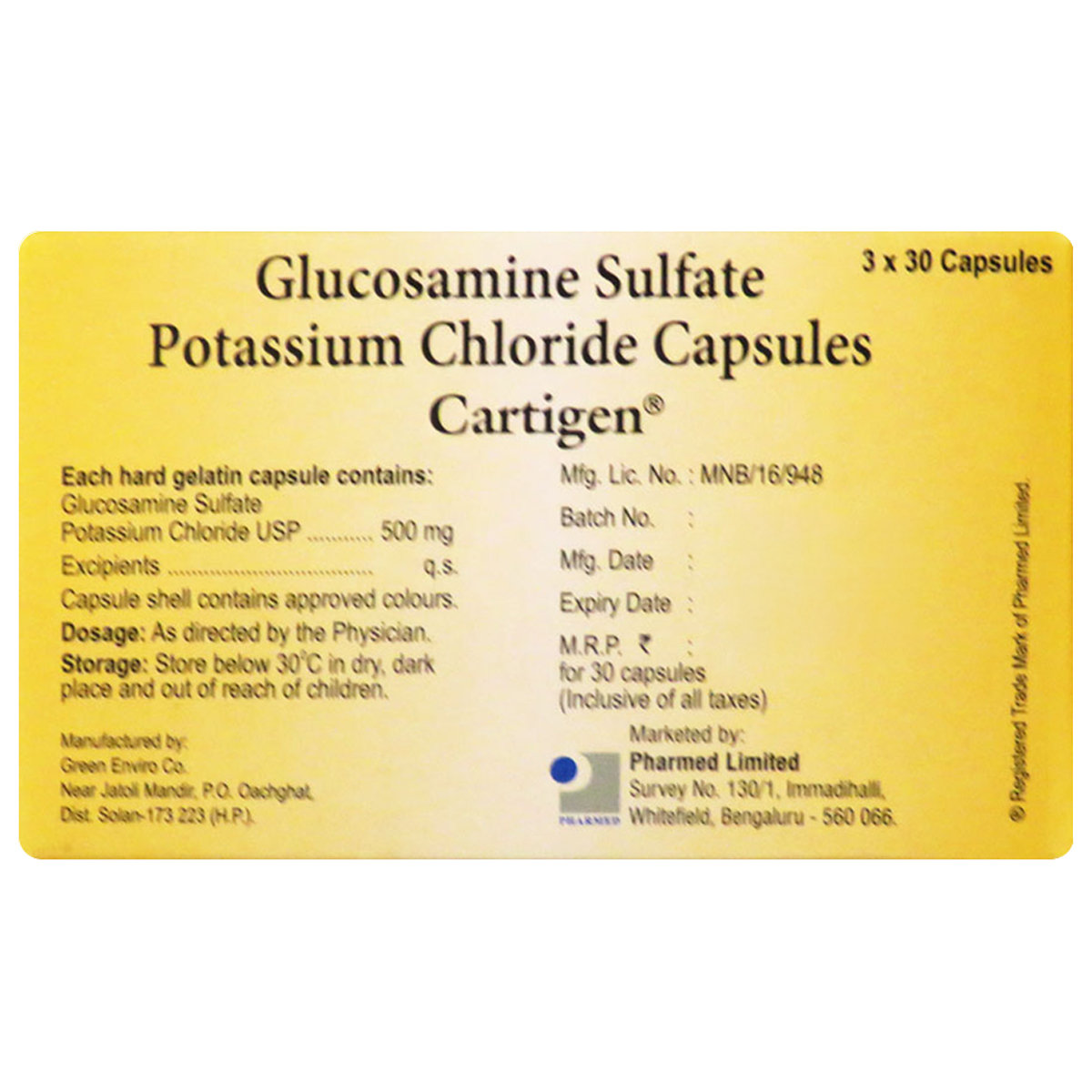 Cartigen Capsule 30's, Pack of 1 CAPSULE Cartigen Capsule 30's, Pack of 1 CAPSULE