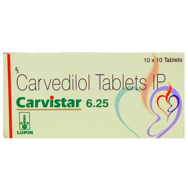 Carvistar 6.25 Tablet 10's, Pack of 10 TABLETS