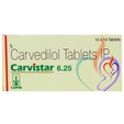 Carvistar 6.25 Tablet 10's