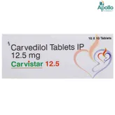 Carvistar 12.5 Tablet 10's, Pack of 10 TABLETS