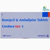 Cardace AM 5 Tablet 10's, Pack of 10 TABLETS
